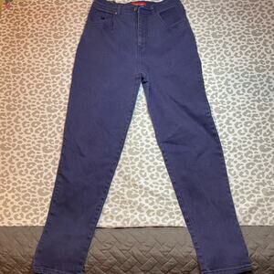 Vintage Gloria Vanderbilt Purple Jeans Women’s Size 12 Straight Leg Denim